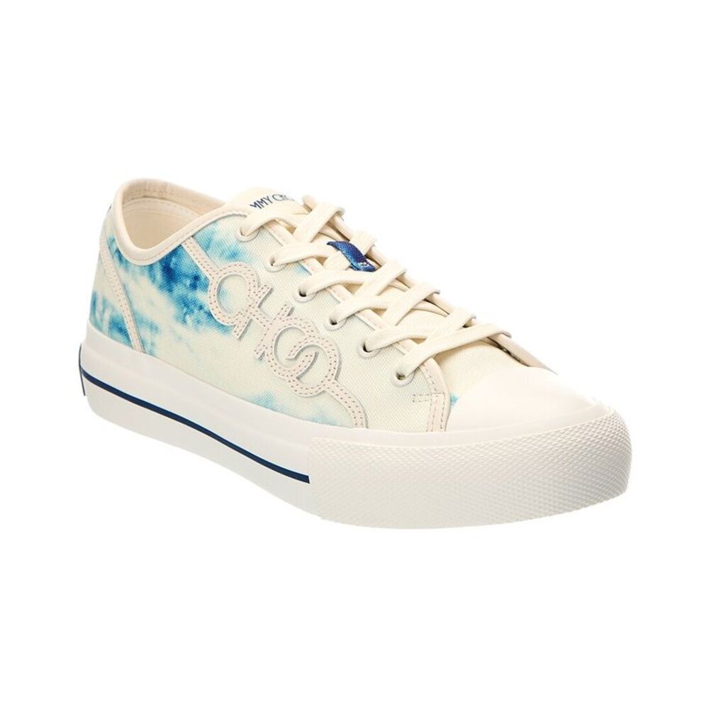 Jimmy Choo Fenix Low/F Canvas Sneaker, Blue